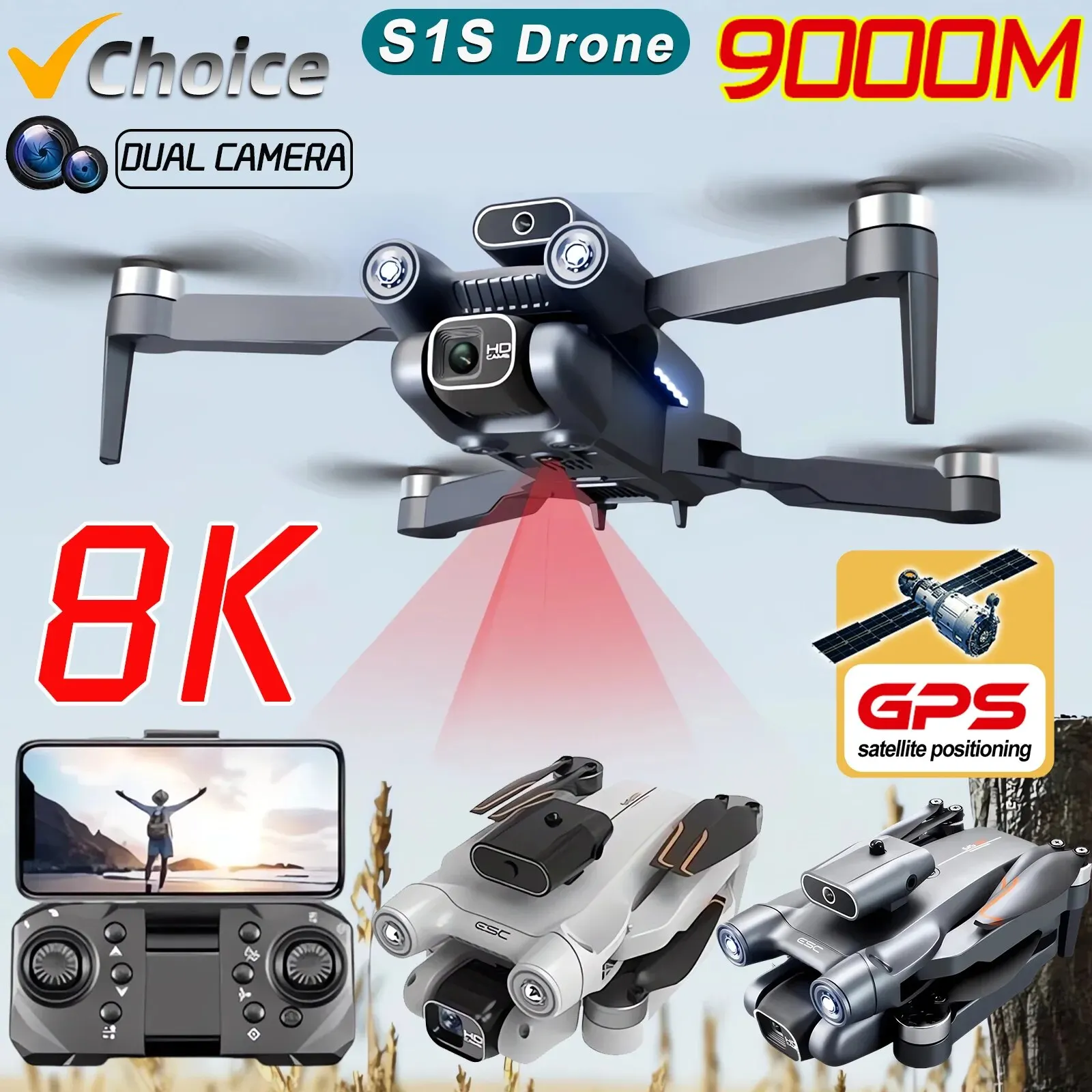 Drone Camera Mount - Новинка, камера для дрона S1S, GPS,