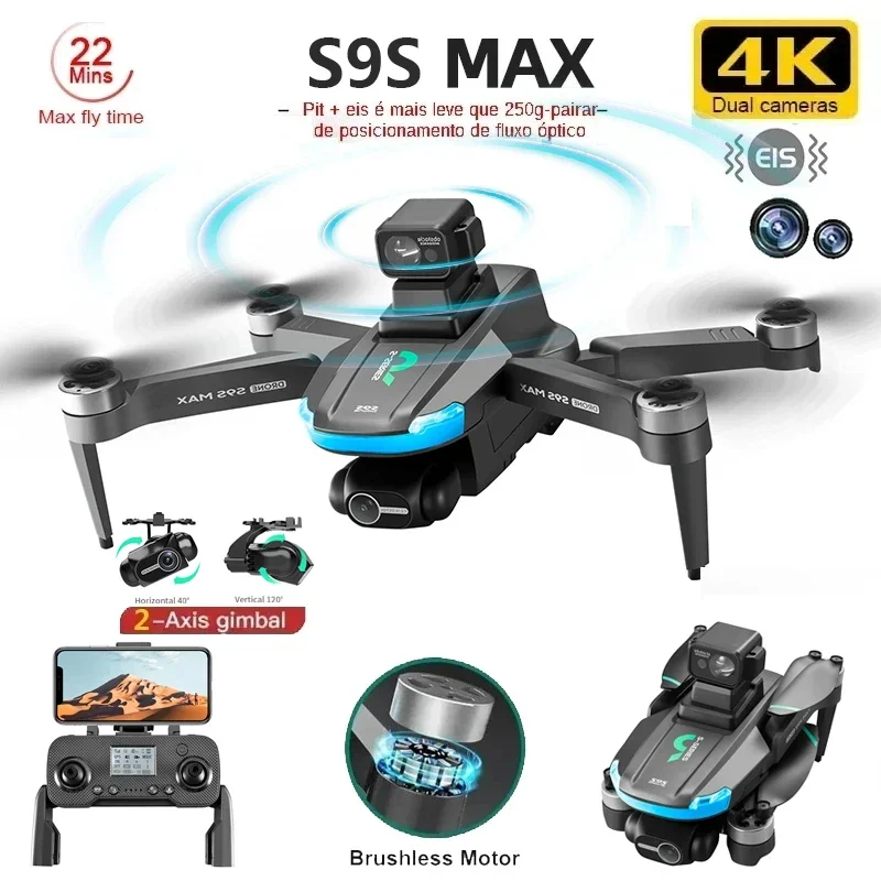 НОВЫЙ S9S MAX MINI Drone 4K 2- – обзор и цена Drone Camera 4K